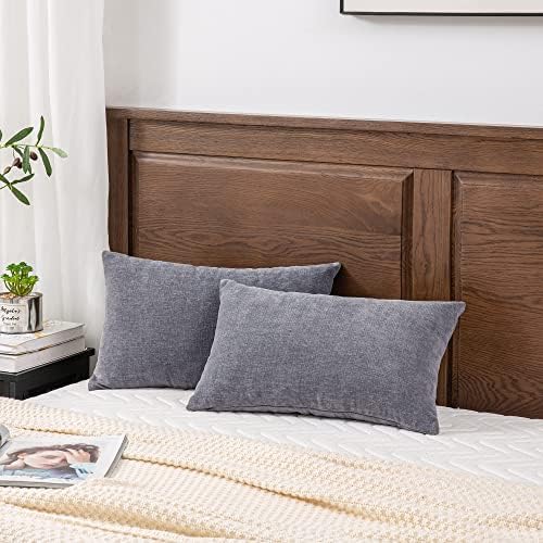 GAWAMAY Lumbar Support Pillow Decorative Rectangle Throw Pillow Covers 12"x20" - Image 5