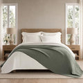 EVERGRACEHOME Chunky Chenille Knit Throw Blanket, Dried Thyme Green by EVERGRACE