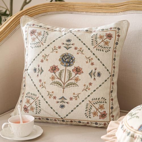 ISAENNE Designer Linen Throw Pillow Cover - Image 2