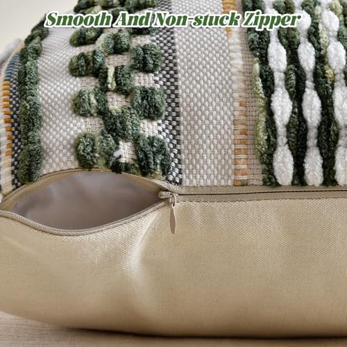AmHoo Chenille Striped Textured Boho Throw Pillow Covers Aesthetic - Image 3