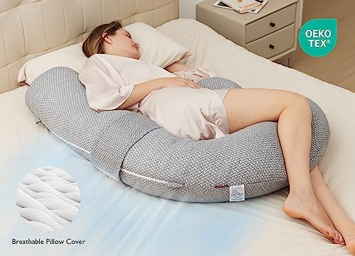 Momcozy Original F Shaped Pregnancy Pillow - Image 6