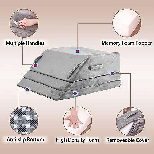 3 Heights Leg Elevation Pillow Blood Circulation, L 24" - Image 4