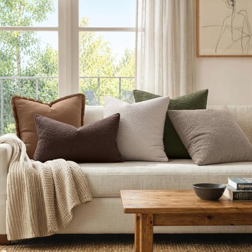 MIULEE Textured Boucle Lumbar Pillow Cover - Image 4