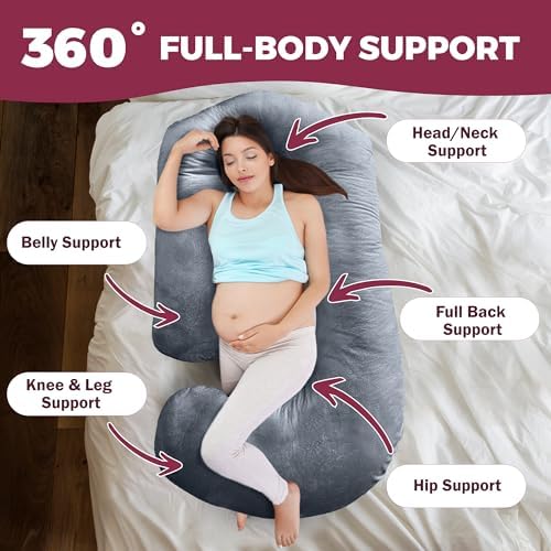 Pregnancy Pillows for Sleeping – 57-Inch Maternity Pillow for Pregnant Women - Image 3