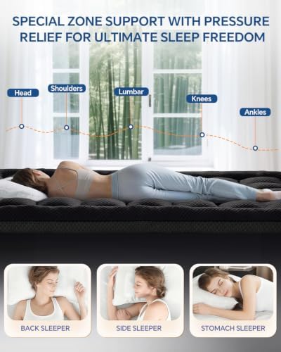 BEDELITE Dual Layer Twin Size Memory Foam Mattress Topper - Image 4