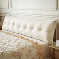 WOWMAX Headboard Pillow Twin Dorm Bolster Reading Pillow by WOWMAX