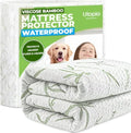 Bamboo Viscose Waterproof Mattress Protector Queen Size by UTOPIABEDDING