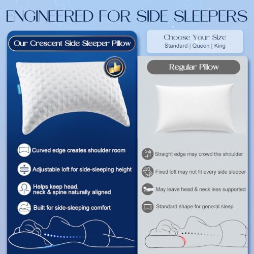 Side Sleeper Pillows for Neck & Shoulder Comfort - Image 2