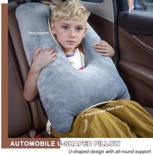 1 MIDDLE ONE Car Pillow for Kids, Memory Foam Travel Pillow for Car and Adults - Image 6