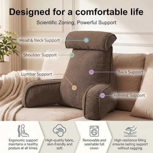 Reading Pillow for Sitting Up in Bed - Image 4