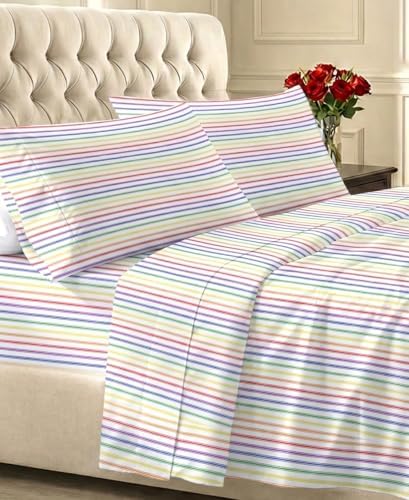 California Design Den 100% Cotton Sateen Full Size Bed Sheets Deep Pockets by CaliforniaDesignDen