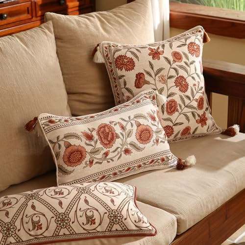 ISAENNE Designer Vintage French Linen Throw Pillow Cover - Image 7