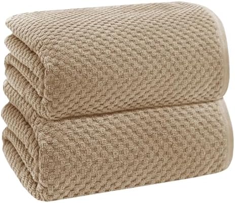 COTTON CRAFT Euro Spa Waffle Weave Bath Sheet - Set of 2 Linen Towel Sheets by COTTONCRAFT
