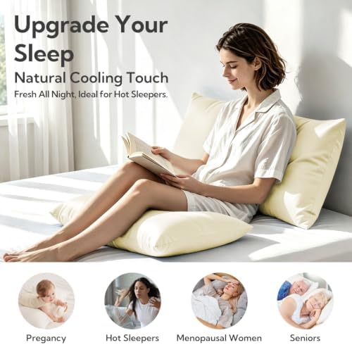 MR&HM Queen Pillowcase Set of 2, Cooling & Breathable - Image 2