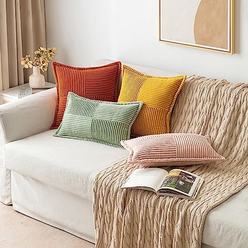 MIULEE Fall Burnt Orange Decorative Throw Pillow Covers - Image 5