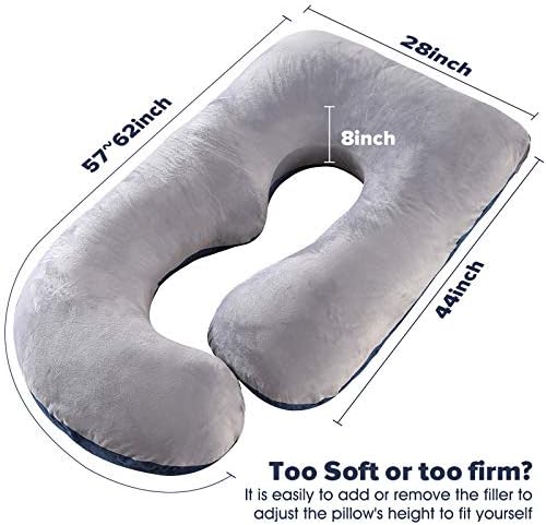 Elover U Shaped Pregnancy Pillow, Full Body Maternity Support - Image 6