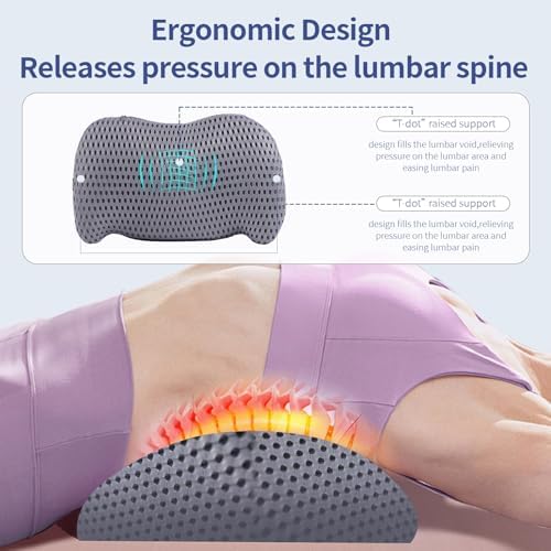 Lumbar Support Pillow for Office Chair, Memory Foam Car Back Cushion - Image 5