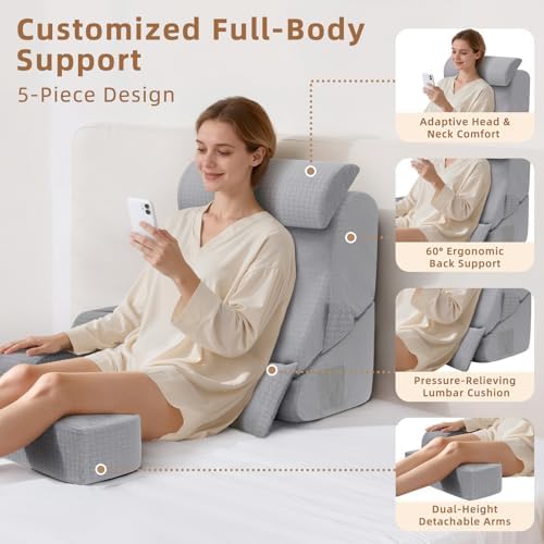 Foldable Reading Pillow for Sitting in Bed Adult - Image 4