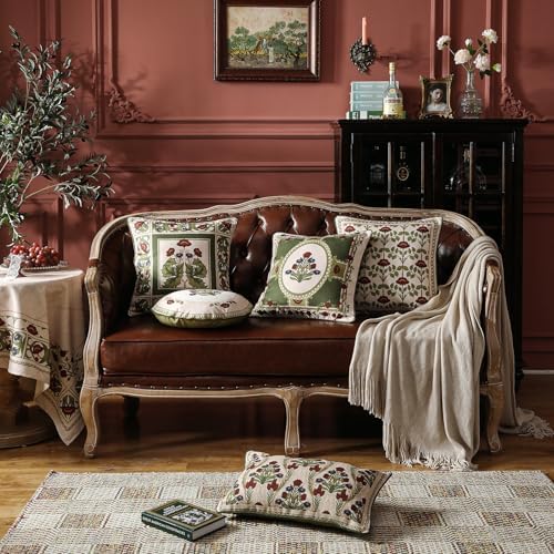 ISAENNE Elegant French Linen Throw Pillow Cover - Image 3