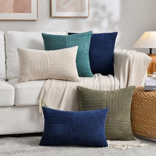 Fancy Homi 2 Packs Tan Decorative Throw Pillow Covers 20x20 Inch - Image 7