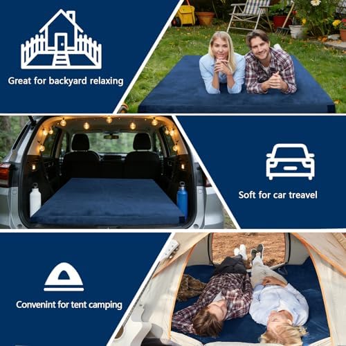 CYMULA Memory Foam Camping Mattress Pad, Sleeping Mat, Portable Roll Up Mattress - Image 2