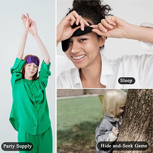 12 Pack Multicolor Eye Mask Cover Blindfold Sleep Mask - Image 3