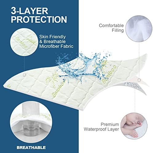 Toddler Travel Bed Cover Waterproof, Compatible - Image 4