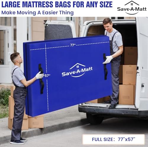 Mattress Bags for Moving, Extra Thick Waterproof Mattress Cover, Full Size - Image 4