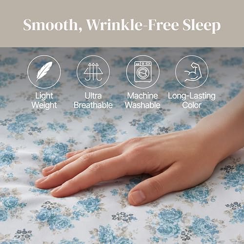 Modern Threads Printed 4-Piece Extra Soft Bedding Sheets & Pillowcase Set - Image 7
