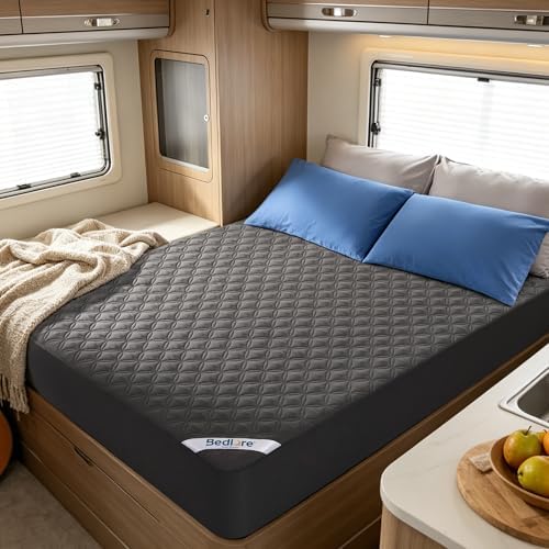 BEDLORE Waterproof RV Queen Size Mattress Protector, Deep Pocket Fit by Bedlore