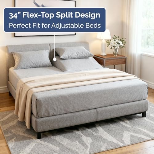 Flex Top Split Head King 4 Piece Sheet Set - Image 4