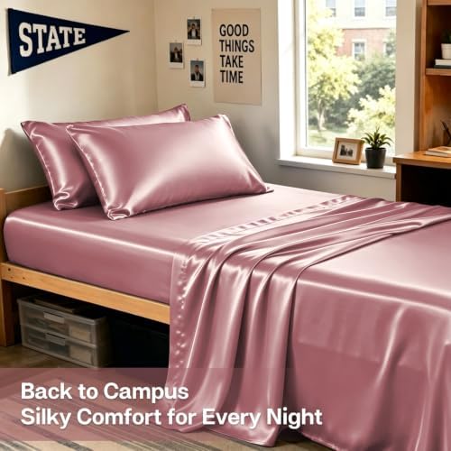 MR&HM Satin Pillowcase 2 Pack, Standard Size 20"x26", Rose Taupe - Image 5