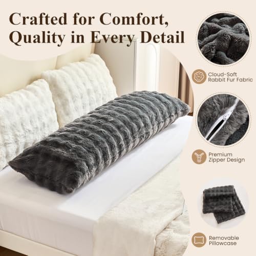 SHOUREN Large Body Pillow, Long Bed Pillow - Image 2