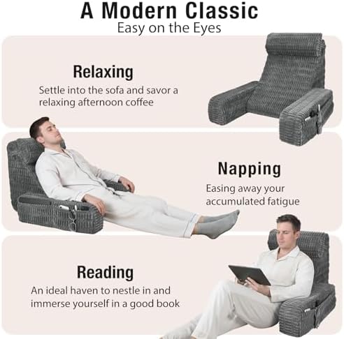 Reading Pillow for Bed Sitting Up - Image 6