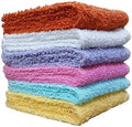 Towel and Linen Mart 100% Cotton - Wash Cloth Set - Flannel Face Cloths, Highly Absorbent and Soft Feel Fingertip Towels (Multi Colors, Pack of 12) by T+%26+L+Towel+and+Linen+Mart