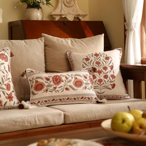 ISAENNE Designer Vintage French Linen Throw Pillow Cover - Image 6