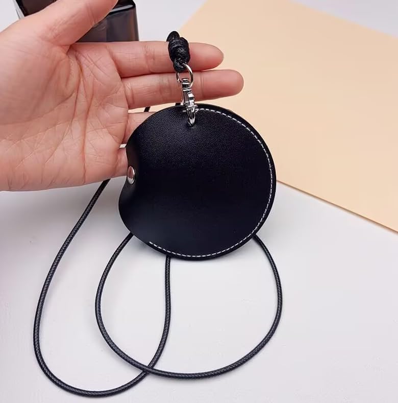 HORNO 1 Pcs Black Soft Leather Earplugs Case Pendant - Image 2