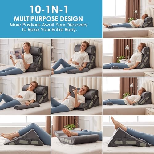 MEGCXIT Wedge Pillow Set for After Surgery, Bed Wedge - Image 3