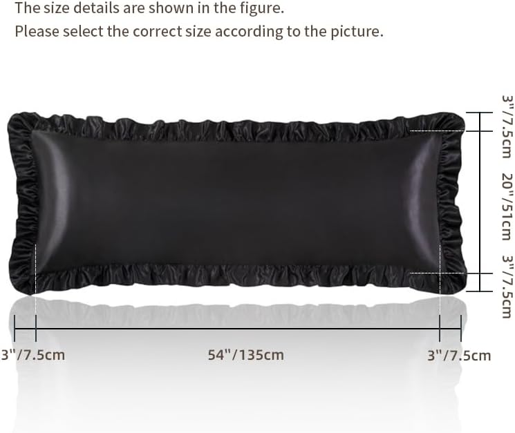White Satin Pillowcases Body Pillow - Image 5