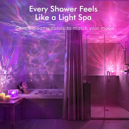 Waterproof Shower Light, Rechargeable Shower Lamp with 16 Color Changeable - Image 2