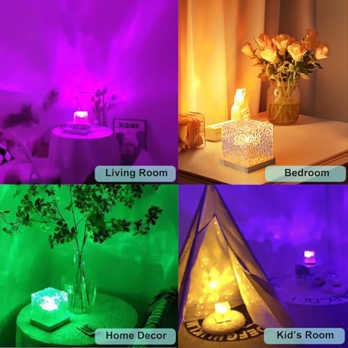 Ocean Projector Light, 16-Color Ambient Lighting Room Decor, Wood Base - Image 6