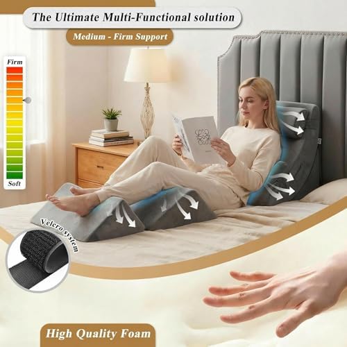 Axelrod 6PCS Orthopedic Bed Wedge Pillow Set, Post Surgery Foam - Image 7