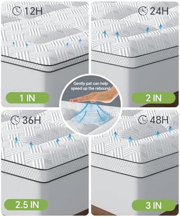 3 Inch King Mattress Topper Viscose Thick Pillow Top Mattress Pad - Image 6
