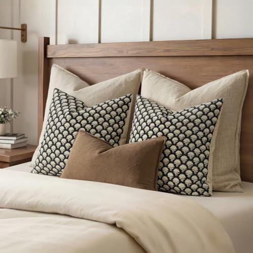 MIULEE Floral Print Decorative Euro Pillow Covers 22x22 - Image 5