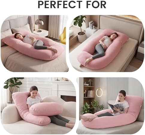 Jcickt Pregnancy Pillow for Sleeping, 59 inch Maternity Pillow - Image 3