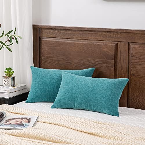 GAWAMAY Decorative Rectangle Throw Pillow Covers 12"x20" Inch Set of 2 - Image 3