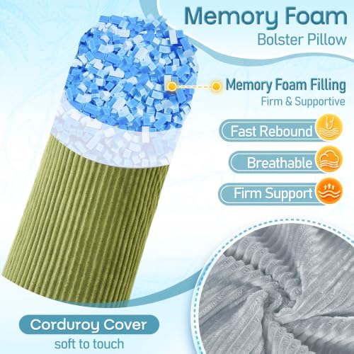 1 MIDDLE ONE Body Pillow, Memory Foam Body Pillows - Image 3
