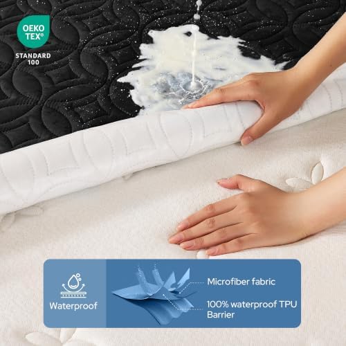 BEDLORE Waterproof Mattress Protector, Queen Size Mattress Pad Noiseless - Image 3