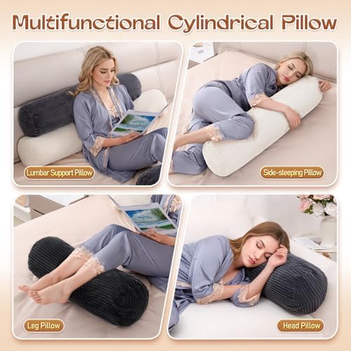 1 MIDDLE ONE Body Pillow, Memory Foam Round Body Pillows - Image 6