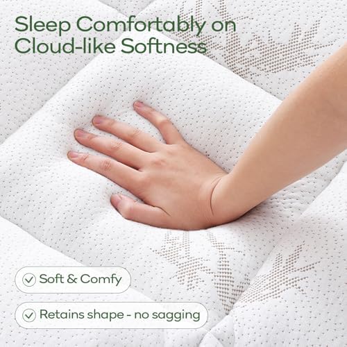 OLANLY Queen Bamboo Viscose Cooling Mattress Topper - Image 2